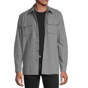 St. John's Bay Mens Classic Fit Long Sleeve Button-Down Shirt Gray